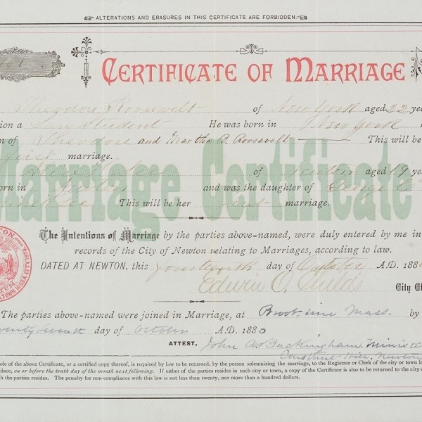 結婚證書