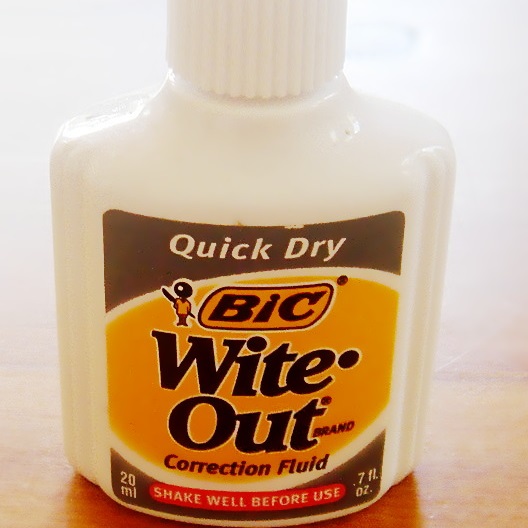 立可白的英文怎麼說？